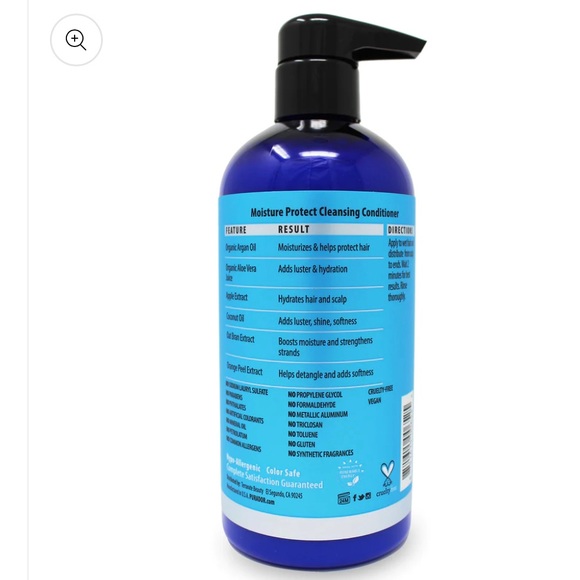 Pura d’or Moisture Protect Cleansing Conditioner. 16 oz. NEW!! - Picture 3 of 12